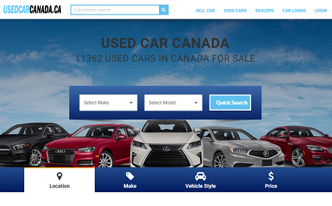 Used CAR Canada listing